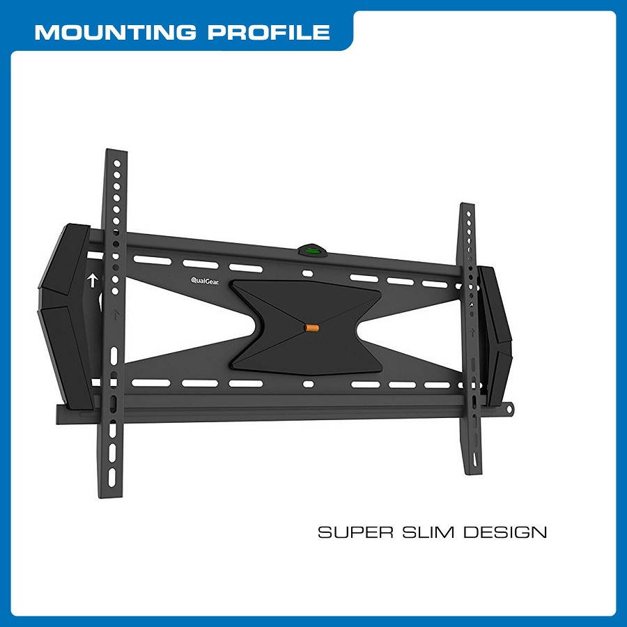 QualGear&reg; Heavy Duty Fixed TV Wall Mount for 37 to 70 Inch Flat Panel and Curved TVs, Black (QG-TM-030-BLK) [UL Listed]