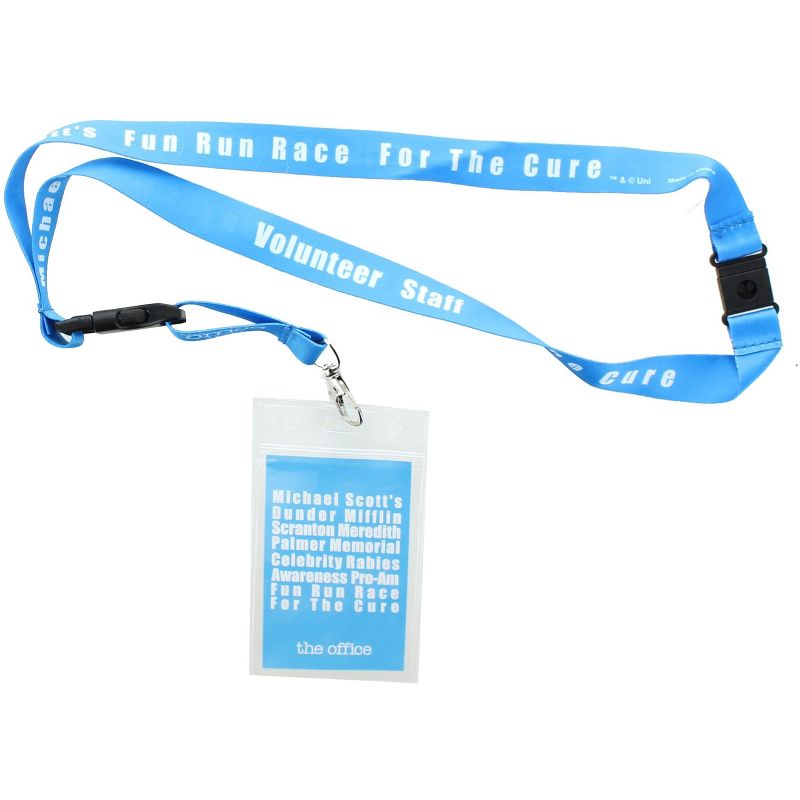 Just Funky The Office Fun Run Race For The Cure Lanyard & ID Badge | Raise Rabies Awareness