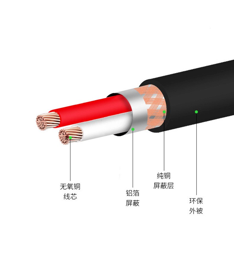 GREATLINK 3.5mm TRS Stereo Male to Dual XLR Male Splitter Patch Cable Unbalanced Mini Jack 1/8 to Double XLR Breakout Cable 5FT (1pcs)