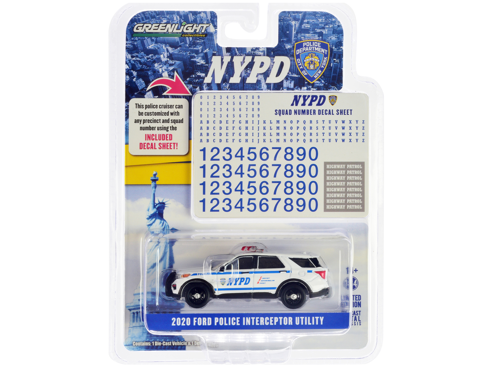 2022 Ford Police Interceptor Utility "RCMP (Royal Canadian Mounted Police)" White "Law Enforcement and Public Service" Series 1/43 Diecast Model Car by Motormax