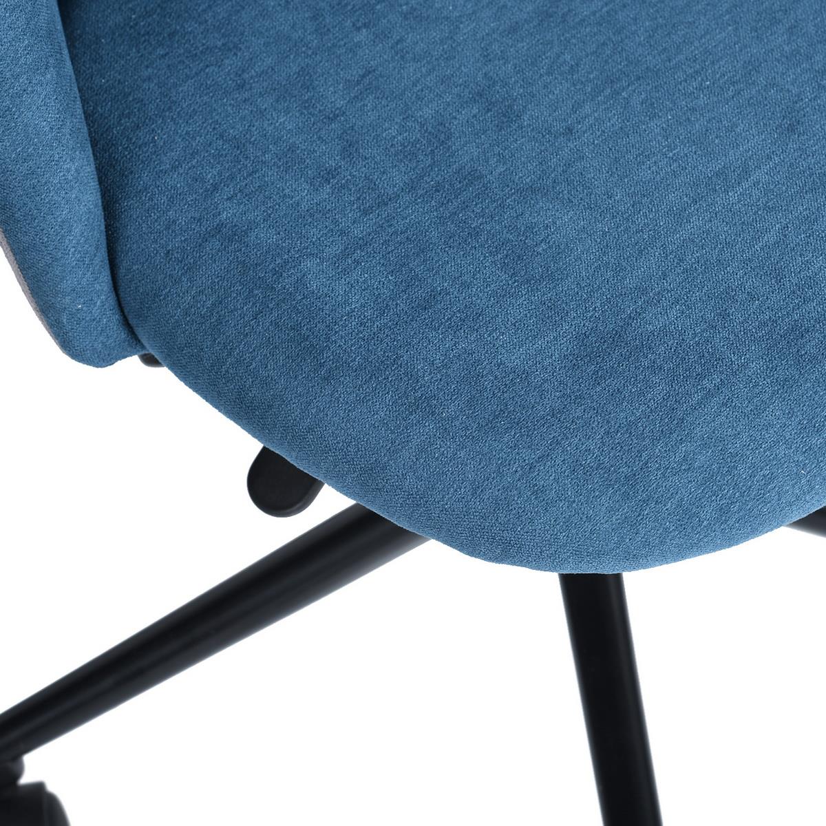 FurnitureR Office Chair Fabric Velvet Patchwork Lounge Chair Swivel Computer Desk Chair