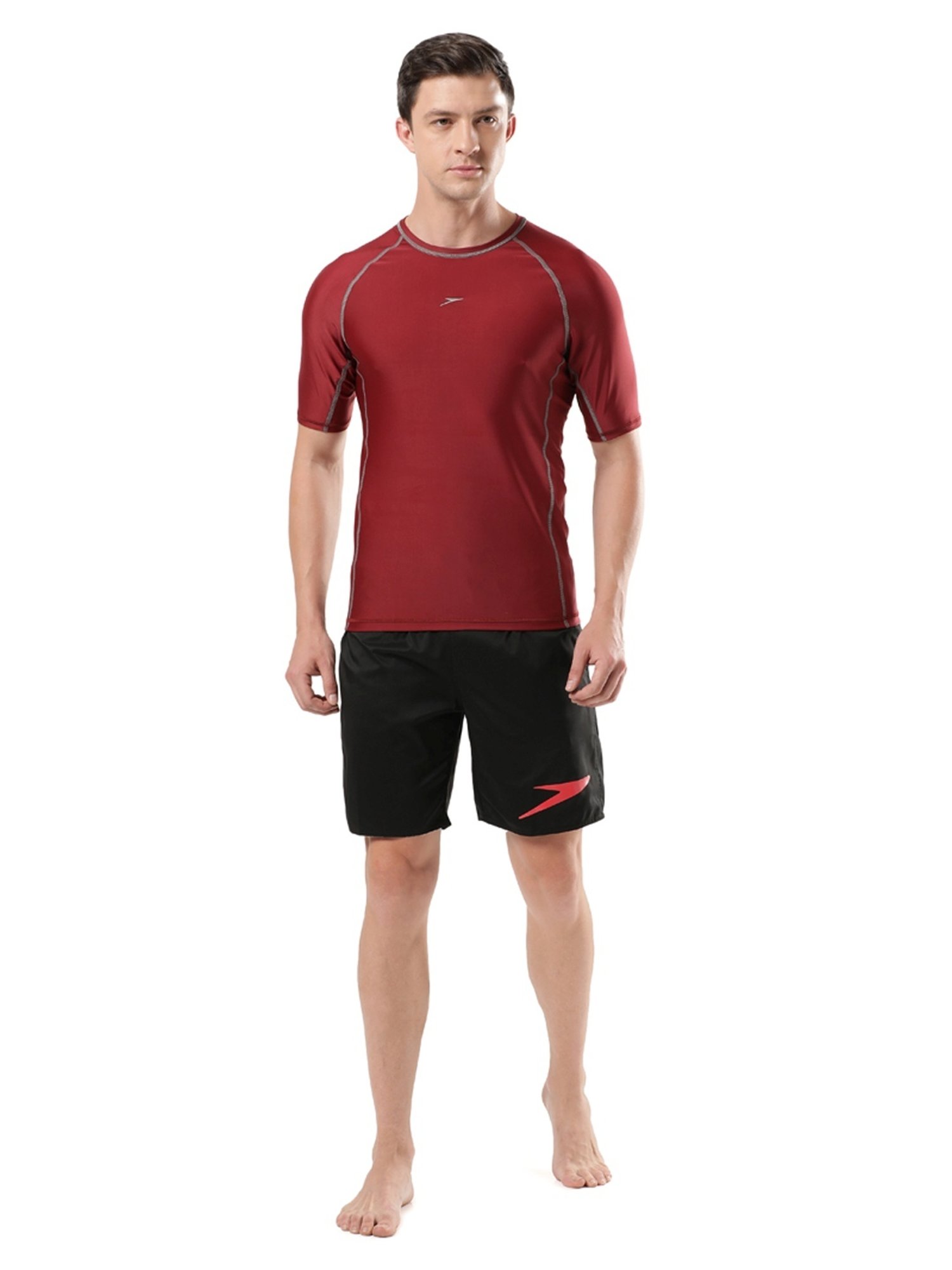 Speedo Oxblood Regular Fit Sports T-Shirt