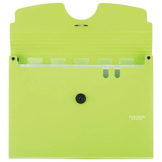 Five Star 6-Pocket Expanding File 13 x 9 14 Bright Orange - Expanding