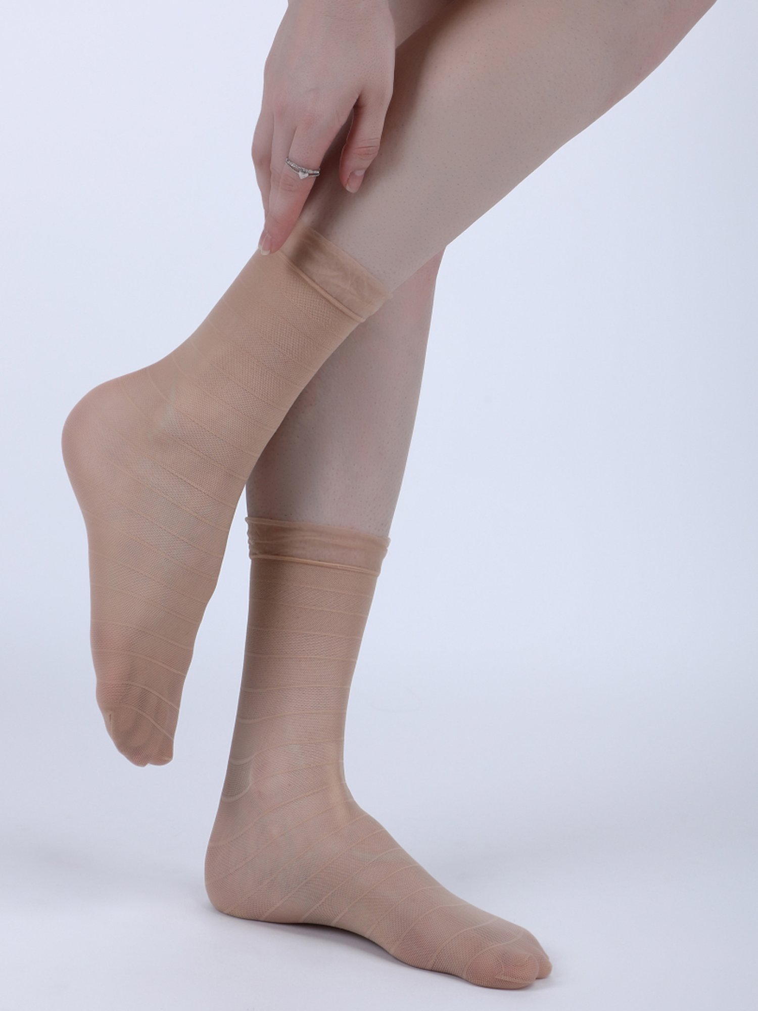 NEXT2SKIN Black & Beige Socks - Pack of 3