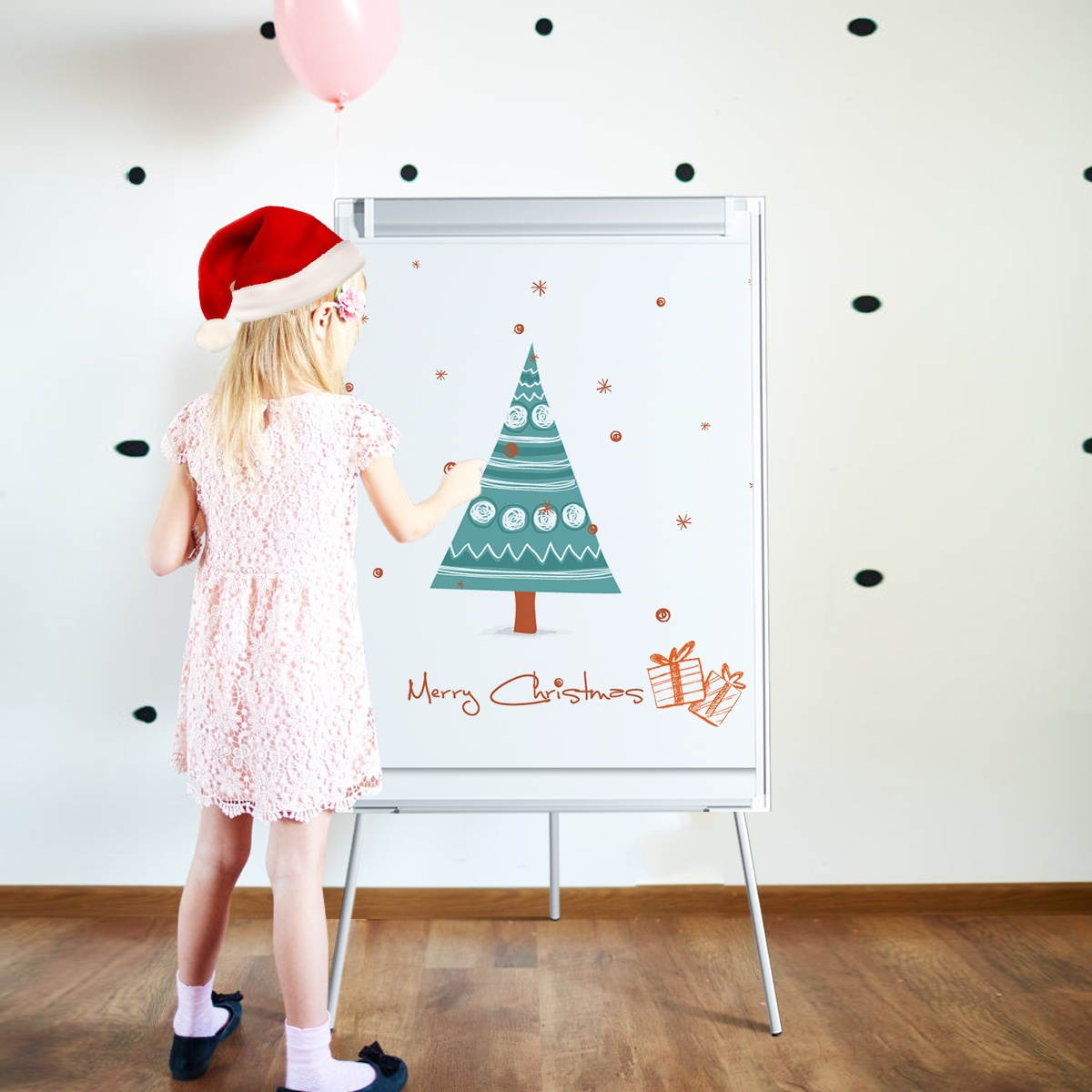 40''x 28''White Board Tripod Easel Magnetic Flipchart Dry Erase Height Adjustable