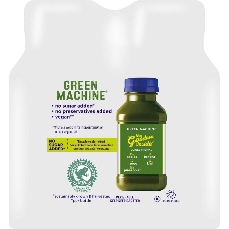 Naked Juice Green Machine Fruit Smoothie - 4pk/10 fl oz Bottles