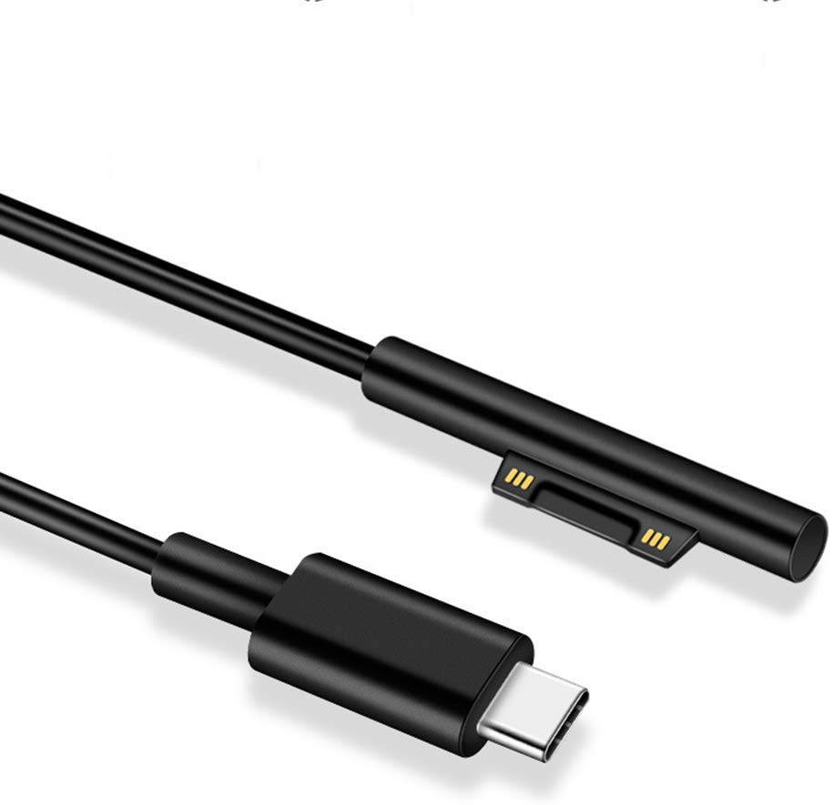 USB-C Type-C Power Supply Charger Adapter Charging Cable Cord for Surface Pro 6/5/4/3 Tablet Charging Cord