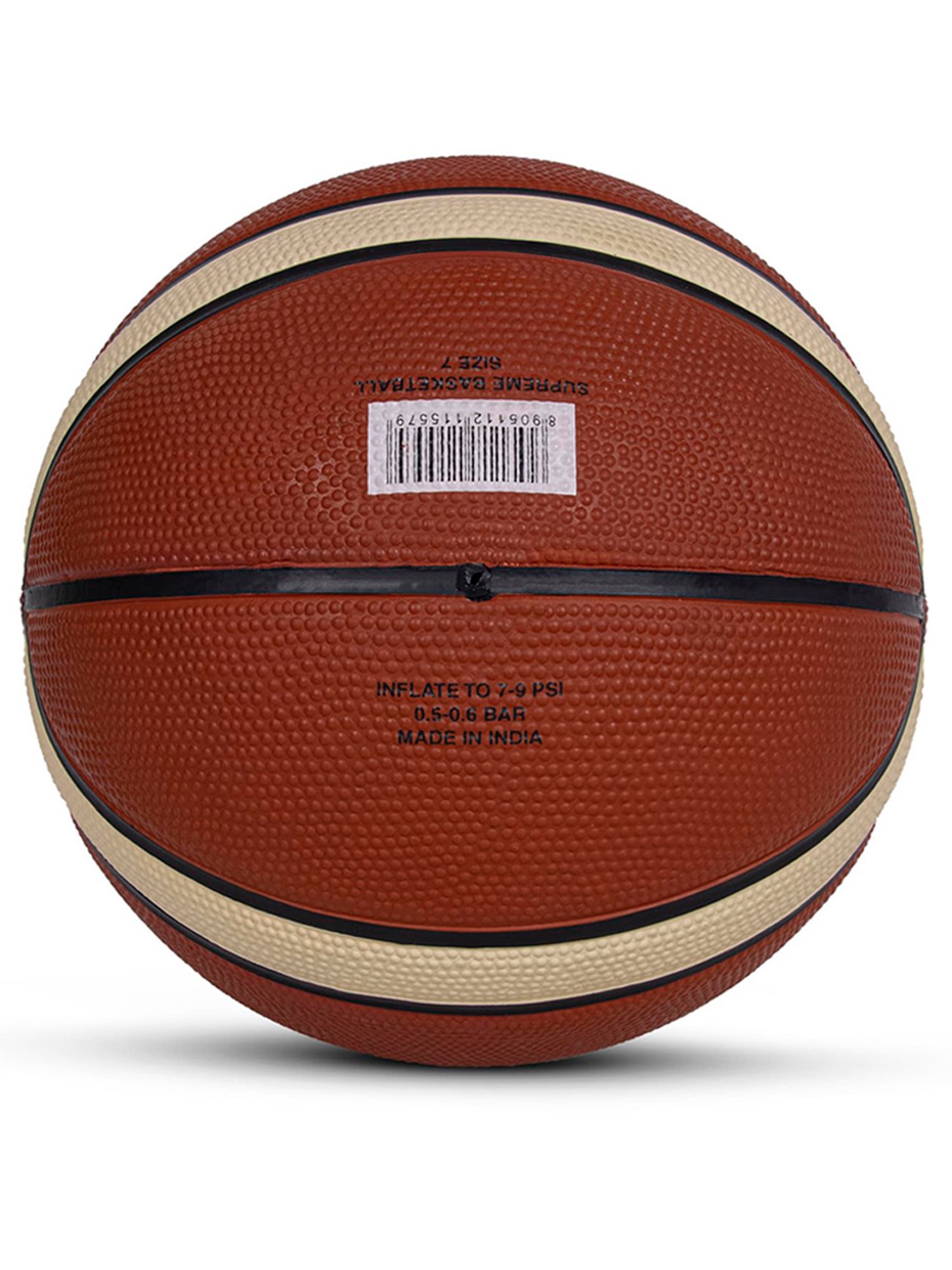 Vector X Supreme Fedration of India Rubberised Bladder Professional Basketball (Brown) Size - 5