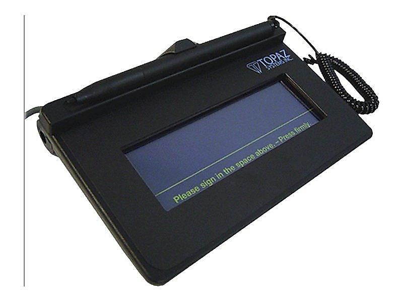 Topaz T-S460-BSB-R SigLite 1x5 Signature Pad - Virtual Serial Via USB Connection