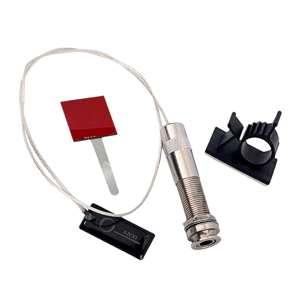 Guitar Active Preamp Piezo Pickup Endpin Jack Base Kit For Acoustic GMB635