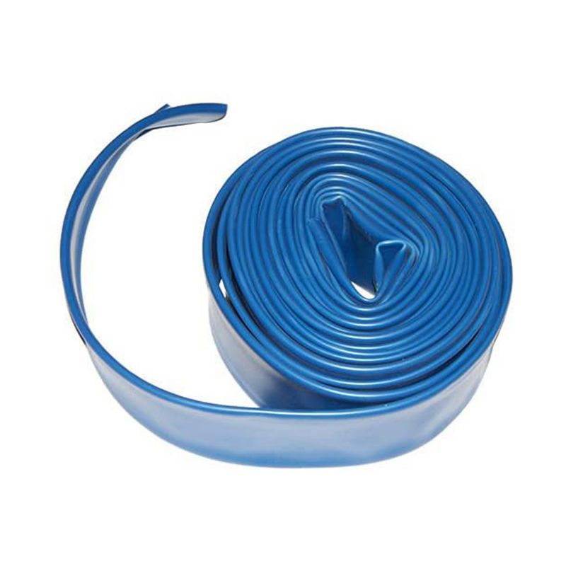 Plastiflex LF500200050PS 2 Inch x 50 Foot Lay Flat Swimming Pool Backwash Hose for In Ground or Above Ground Swimming Pool Filter