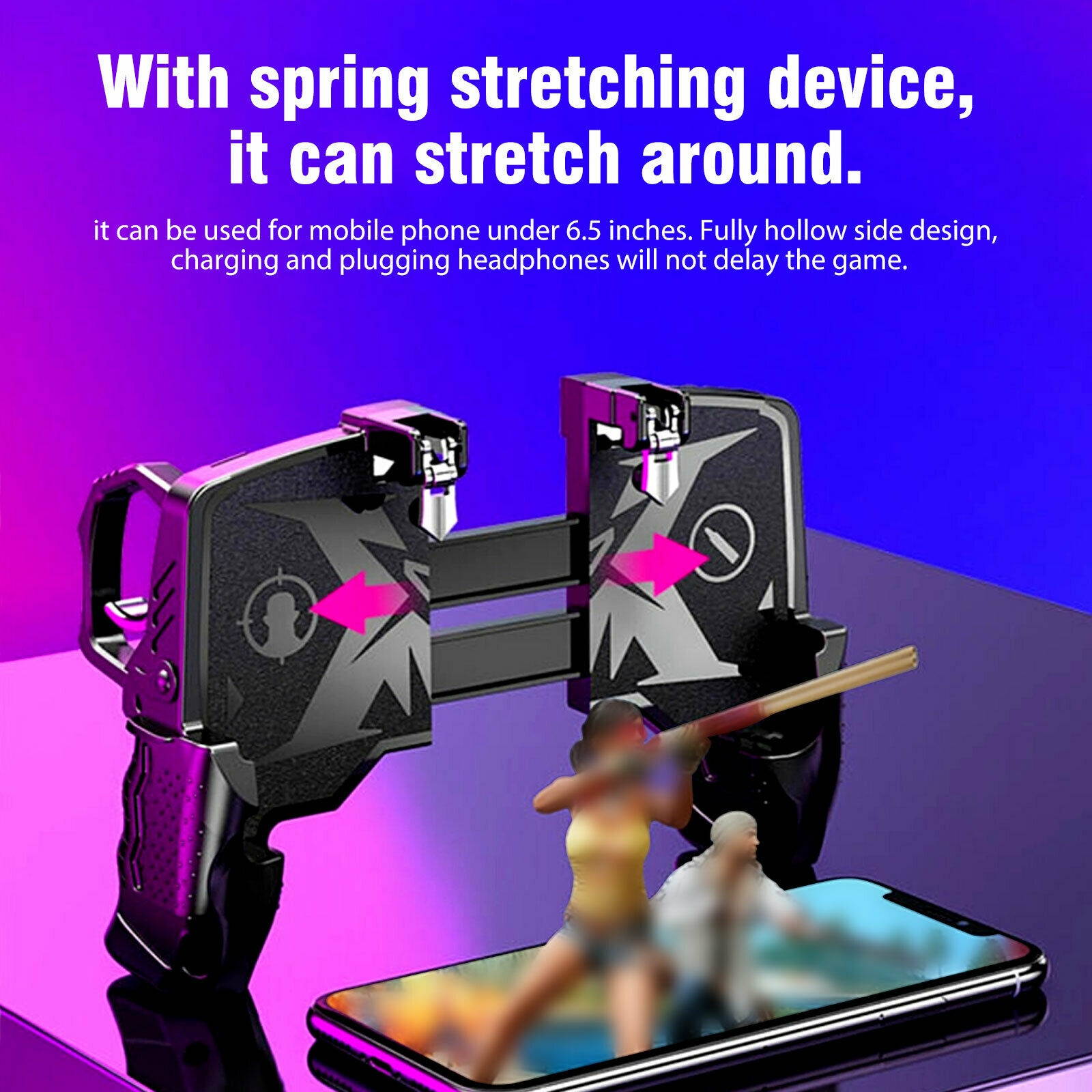 PUBG Mobile Phone Game Controller Gamepad Joystick Fire Trigger for IOS Android