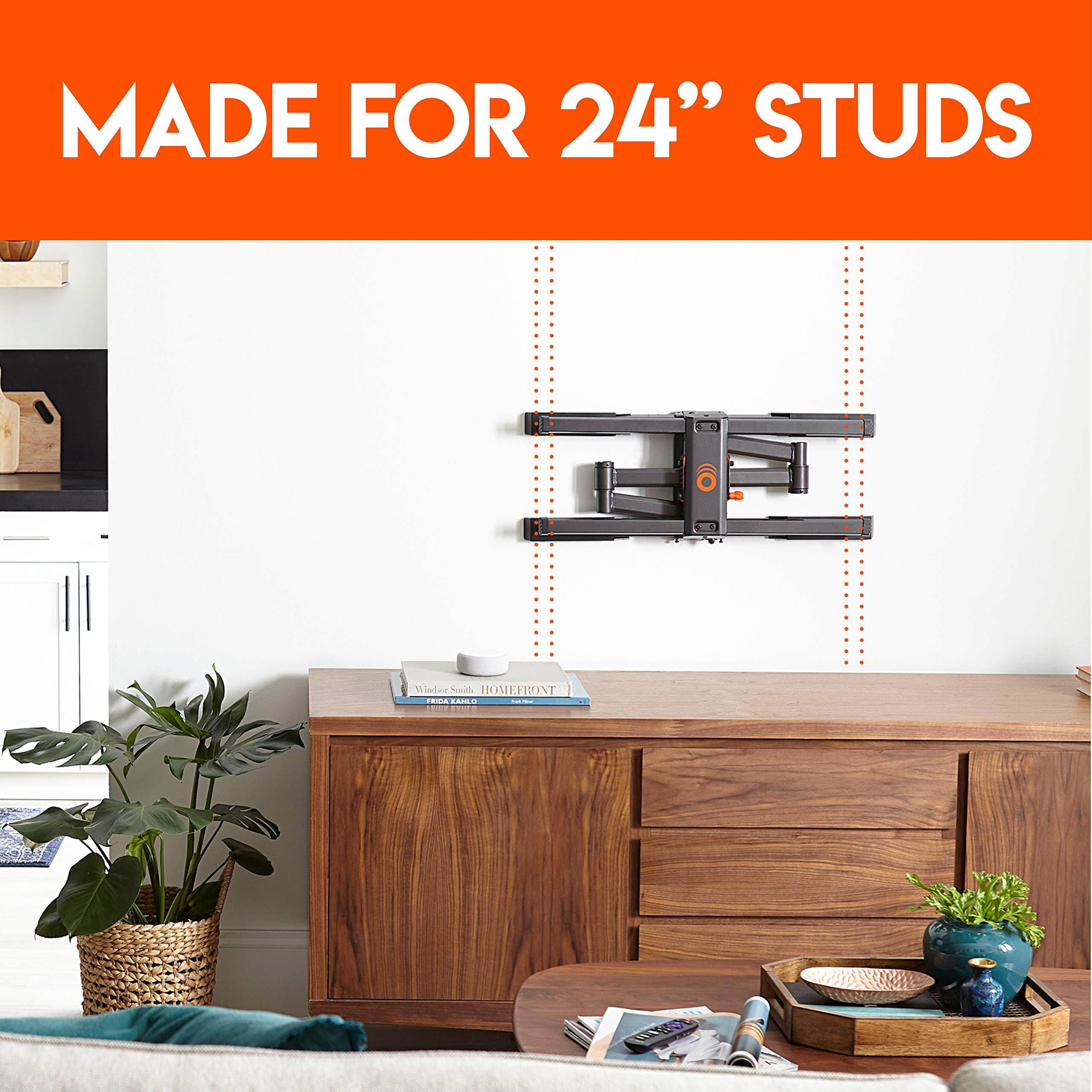 Extension Bracket for Echogear EGLF3 TV Mount - Expands EGLF3s Compatibility to Reach 24" Wood Studs