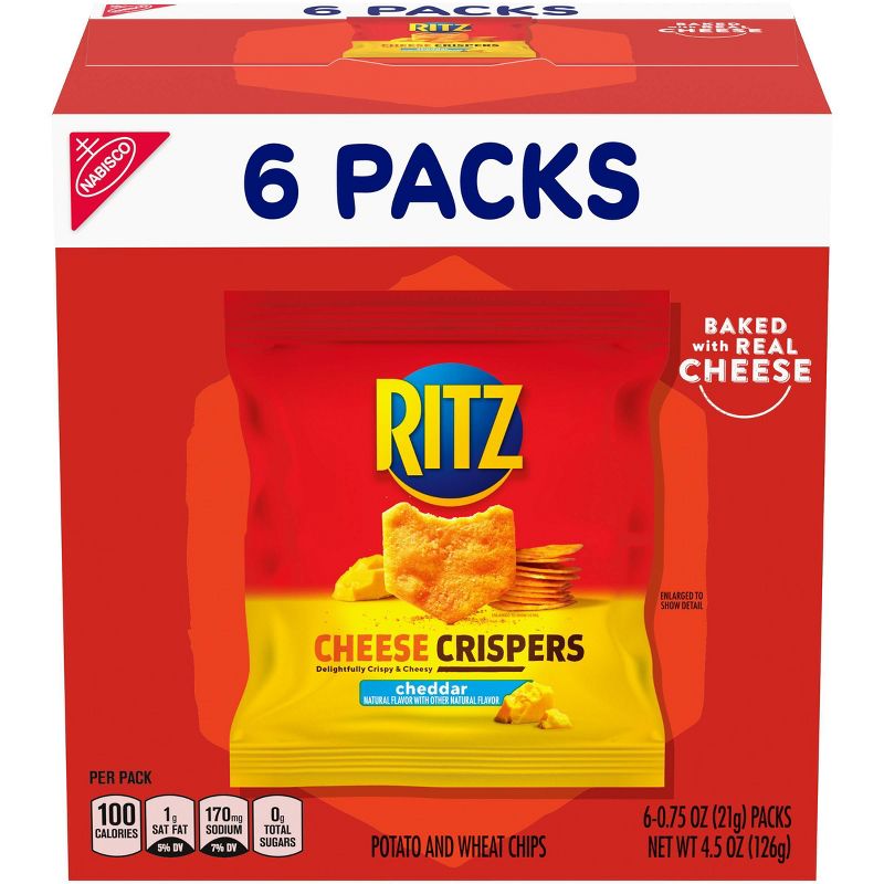 Ritz Cheese Crispers Crackers - 6ct/4.5oz