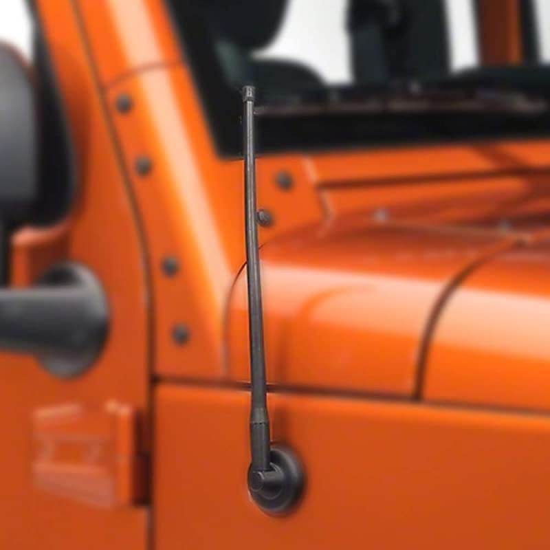 Radio Antenna 13inch for 20072018 Jeep Wrangler JK JL Replaces A1JJEP175064351AB Flexible Rubber Antenna