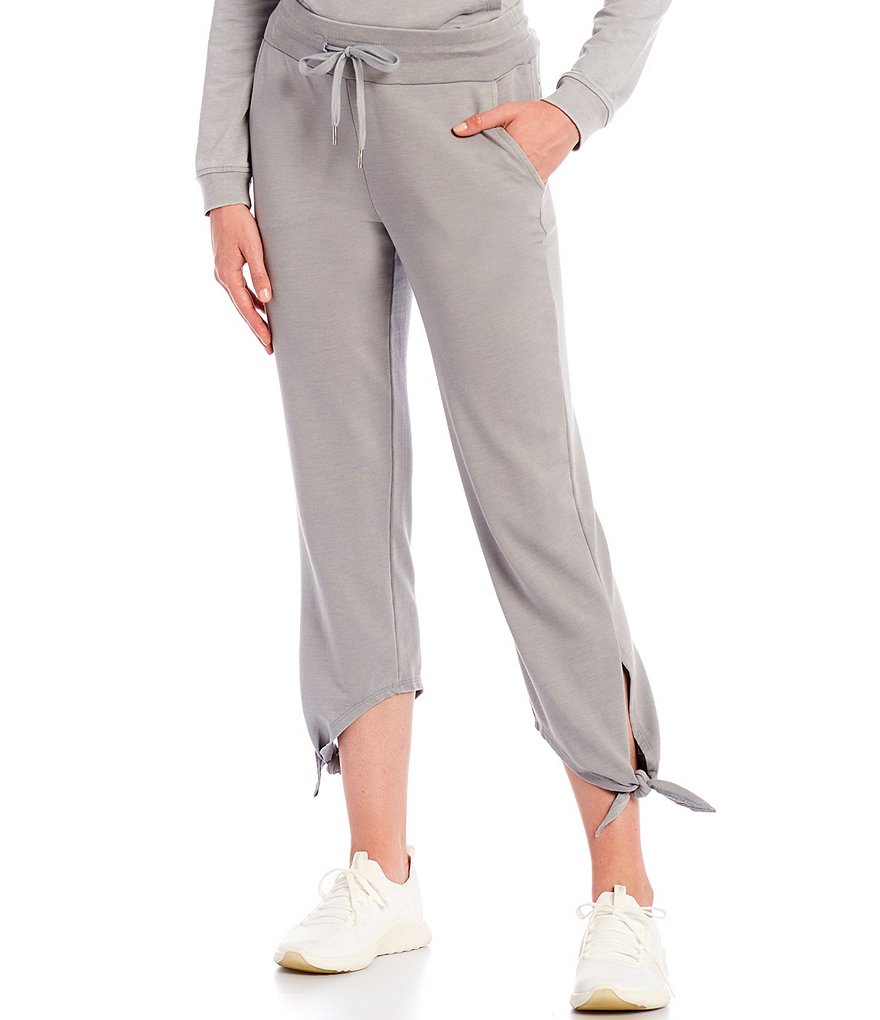 Marc New York Washed French Terry Cropped Drawstring Pants