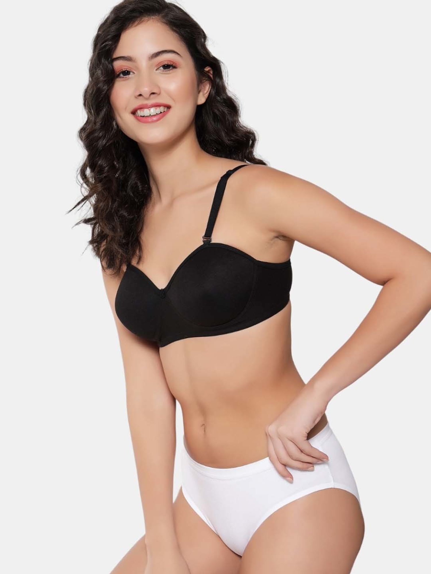 Bleeding Heart Yellow & White Plain Panties - Pack Of 2