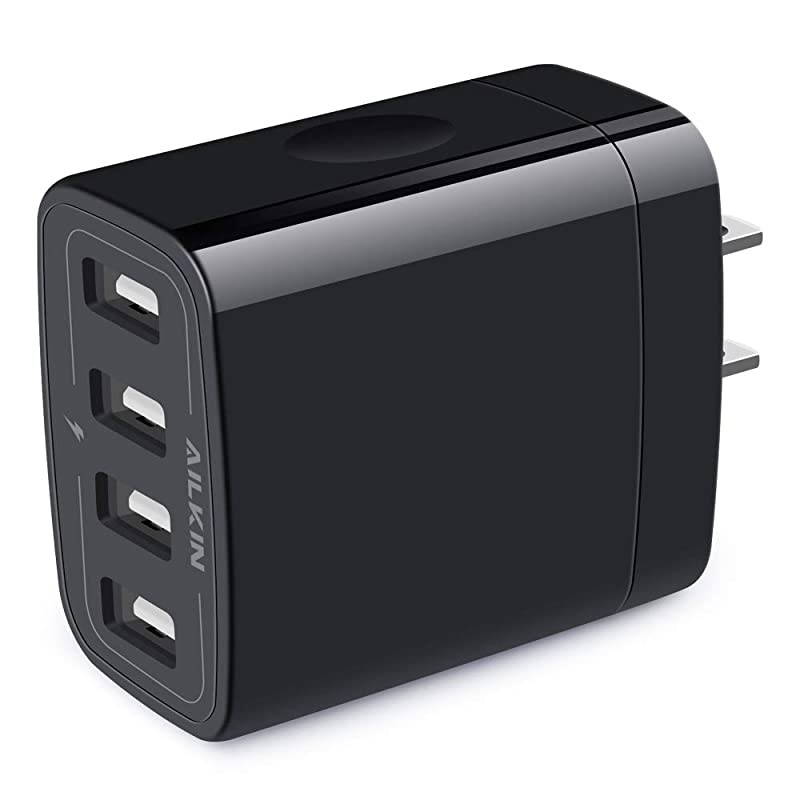 Wall Charger USB Charger Adapter  48A 4Multi Port Fast Charging Station Power Base Block Plug Cube Brick for Phone 11Pro MaxXRXS MAX87 Plus Samsung A10eNote 10+S10 Kindle Fire USB Plug