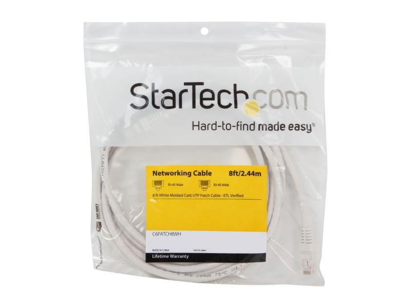 StarTech.com C6PATCH20WH 20 ft. Cat.6 Patch Cable