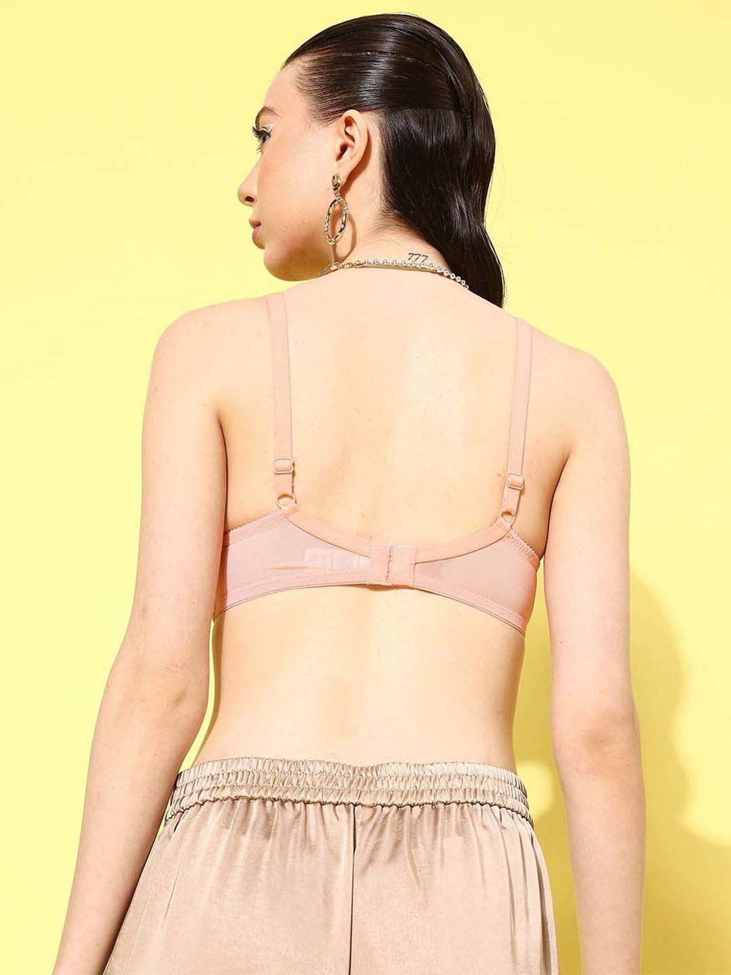 Leading Lady Cream Printed T-Shirt Bra