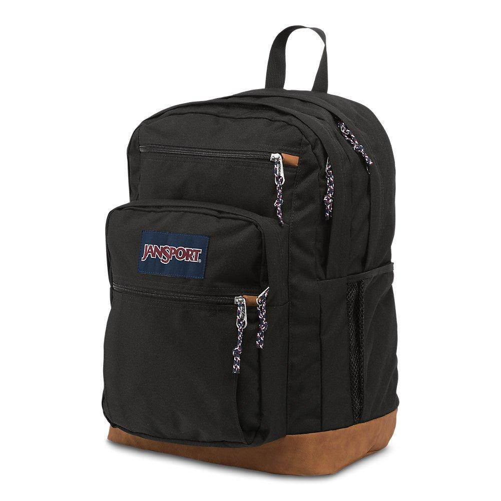 jansport mens classic mainstream cool student backpack  black / 17.7h x 12.8w x 5.5d