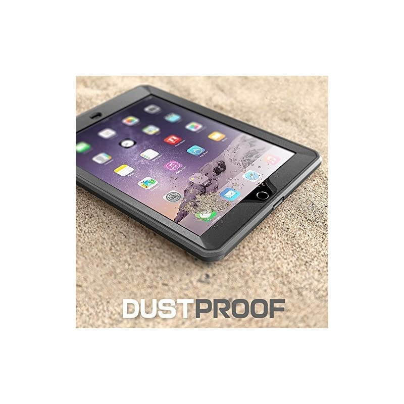 Unicorn Beetle PRO Series Heavy Duty Case for iPad Air 2 2nd Generation 2014 Release Fullbody Rugged Hybrid Protective Case with Builtin Screen Protector Black