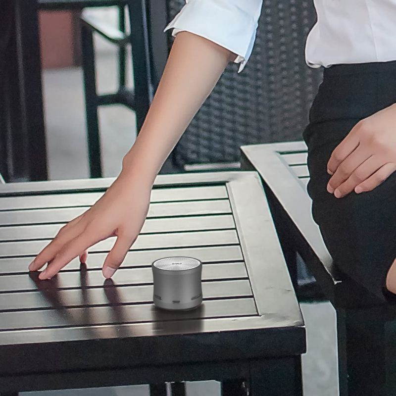 Mini Bluetooth Speaker with bass Radiator, Enhanced Impactive Bass, Portable Loud Speake, Perfect Travel Wireless Speaker for Home, Hiking and More