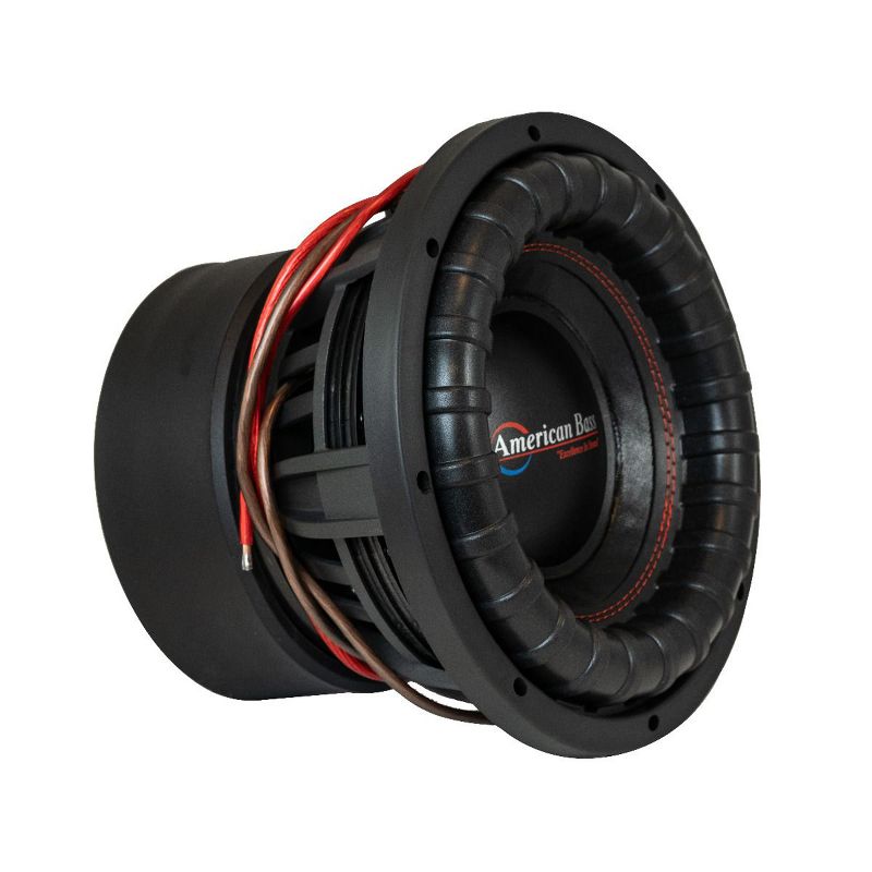 American Bass XFL 1044 10 Inch Dual 4 Ohm Heavy Duty Cast Basket Voice Coil 2000 Watt Subwoofer Speaker with Double 200 Ounce Magnets & Cooling Vents