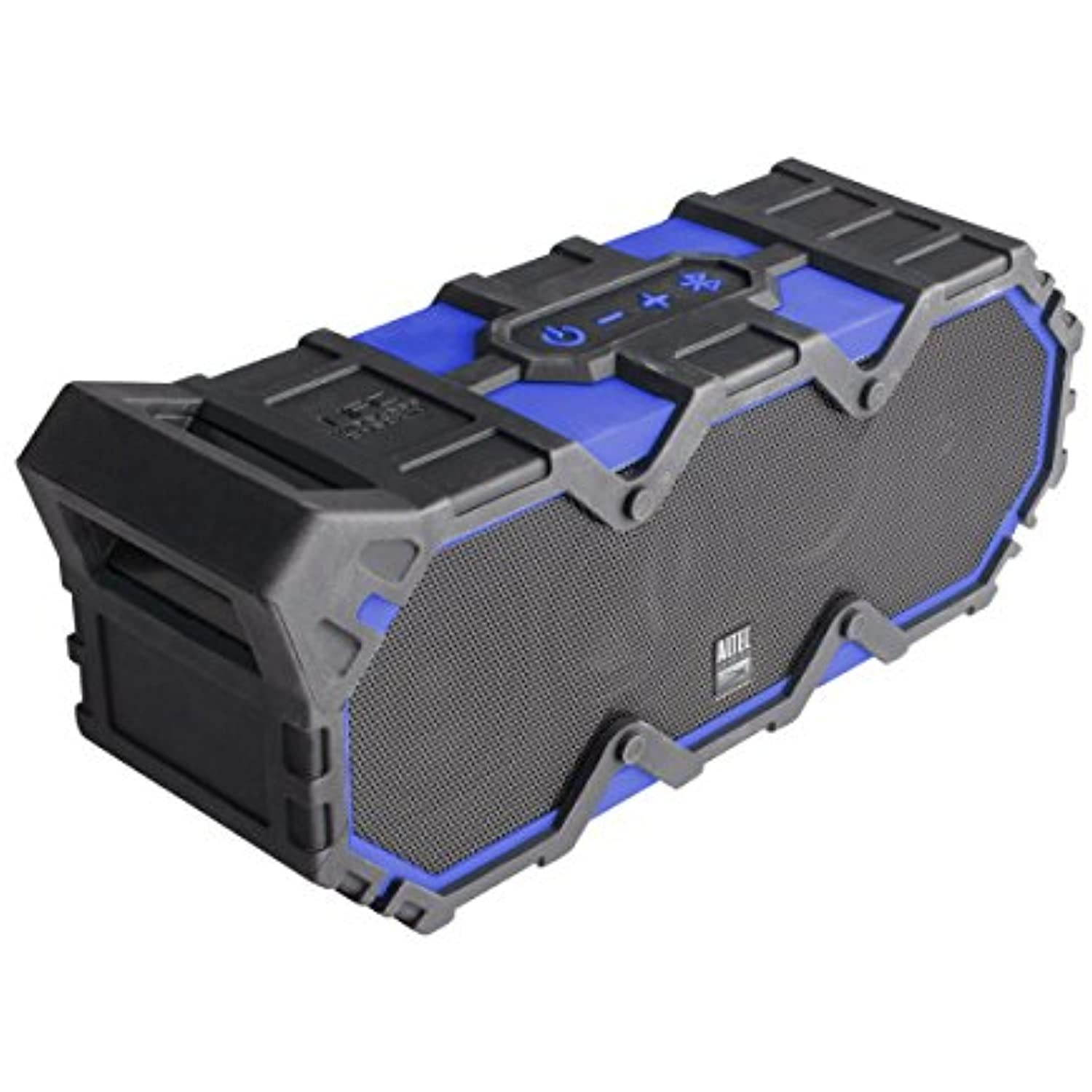 Altec Lansing IMW888-SBLUE Super Lifejacket Rugged Waterproof Bluetooth Speaker, Water Resistant, Multiple Pairing Of Speakers, Built-In Lithium Battery, Aluminum Exterior, Blue