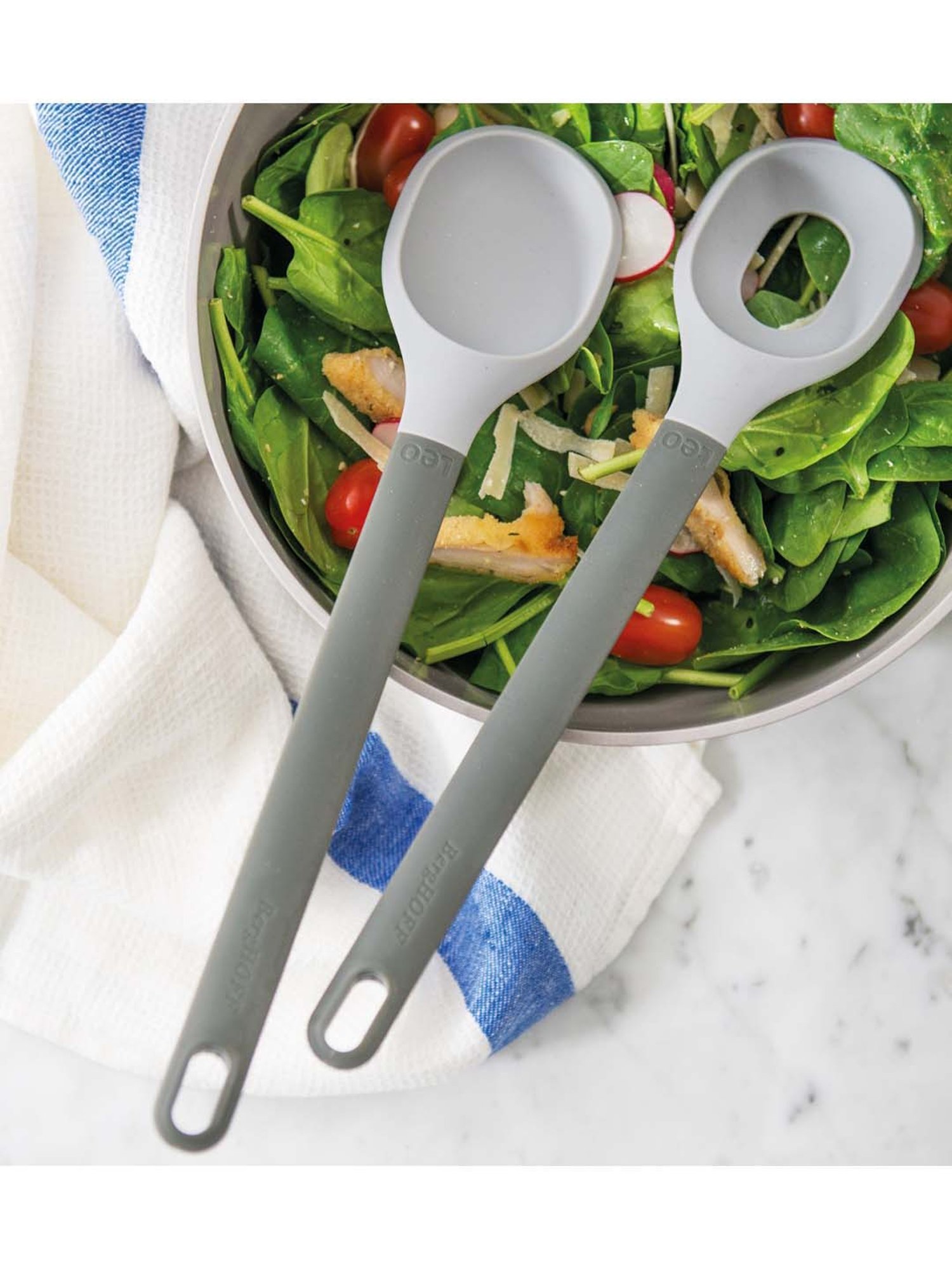 BergHOFF Leo Grey Salad Spoons - Set of 2