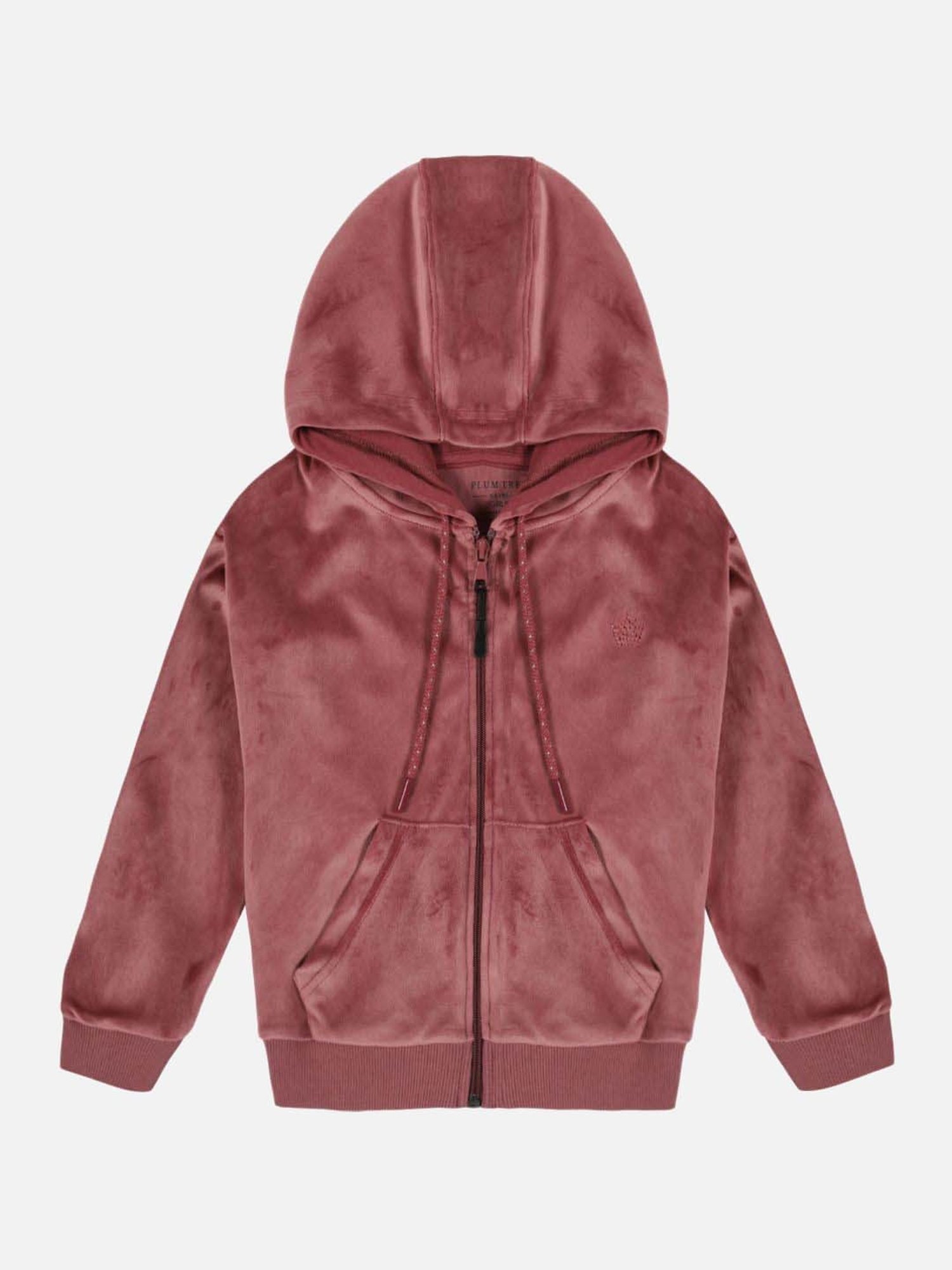 KIDS ONLY Blue Cotton Embroidered Full Sleeves Sweatshirt