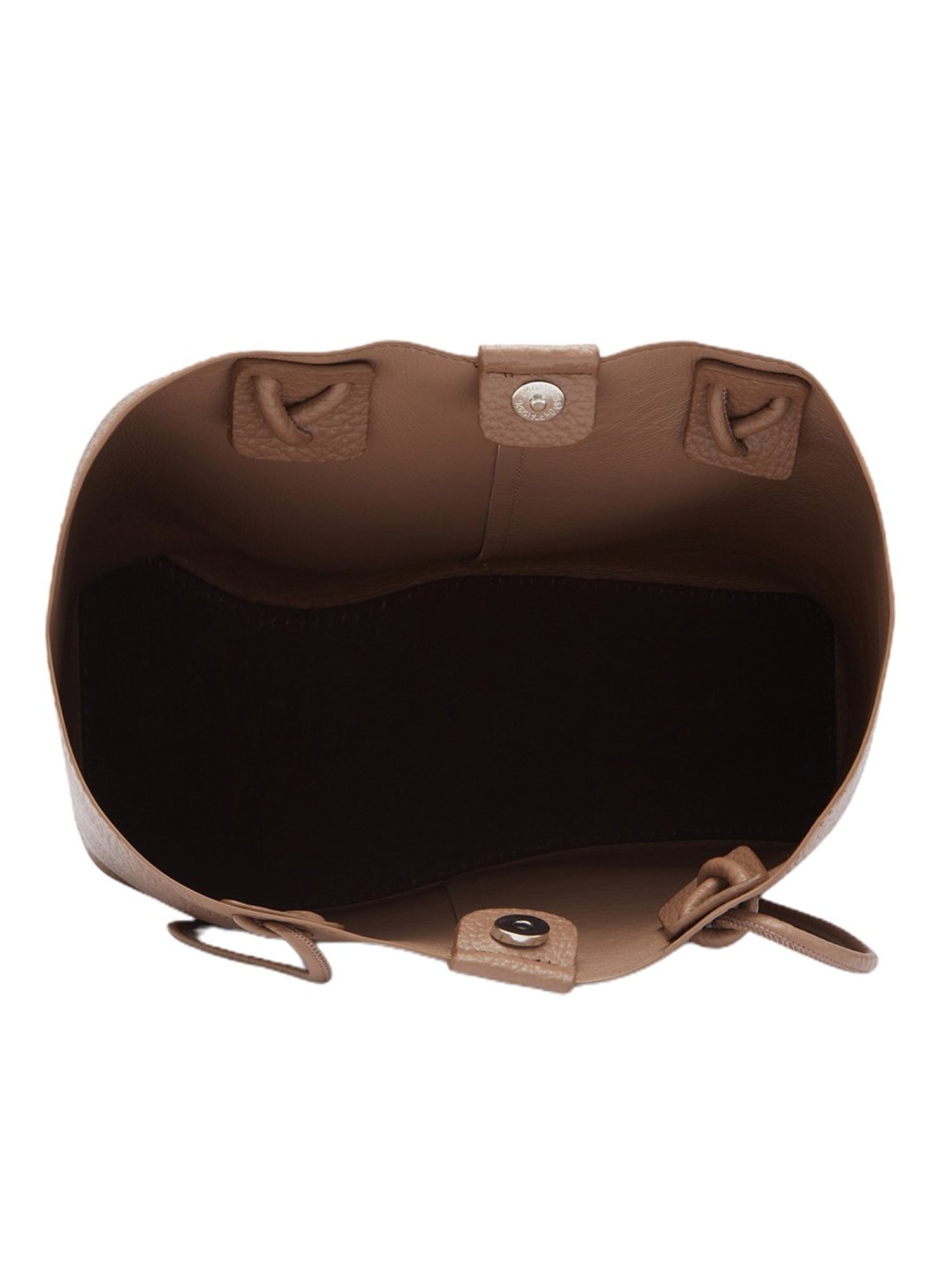 Globus Women Brown Textured Vegan Leather Tote Bag