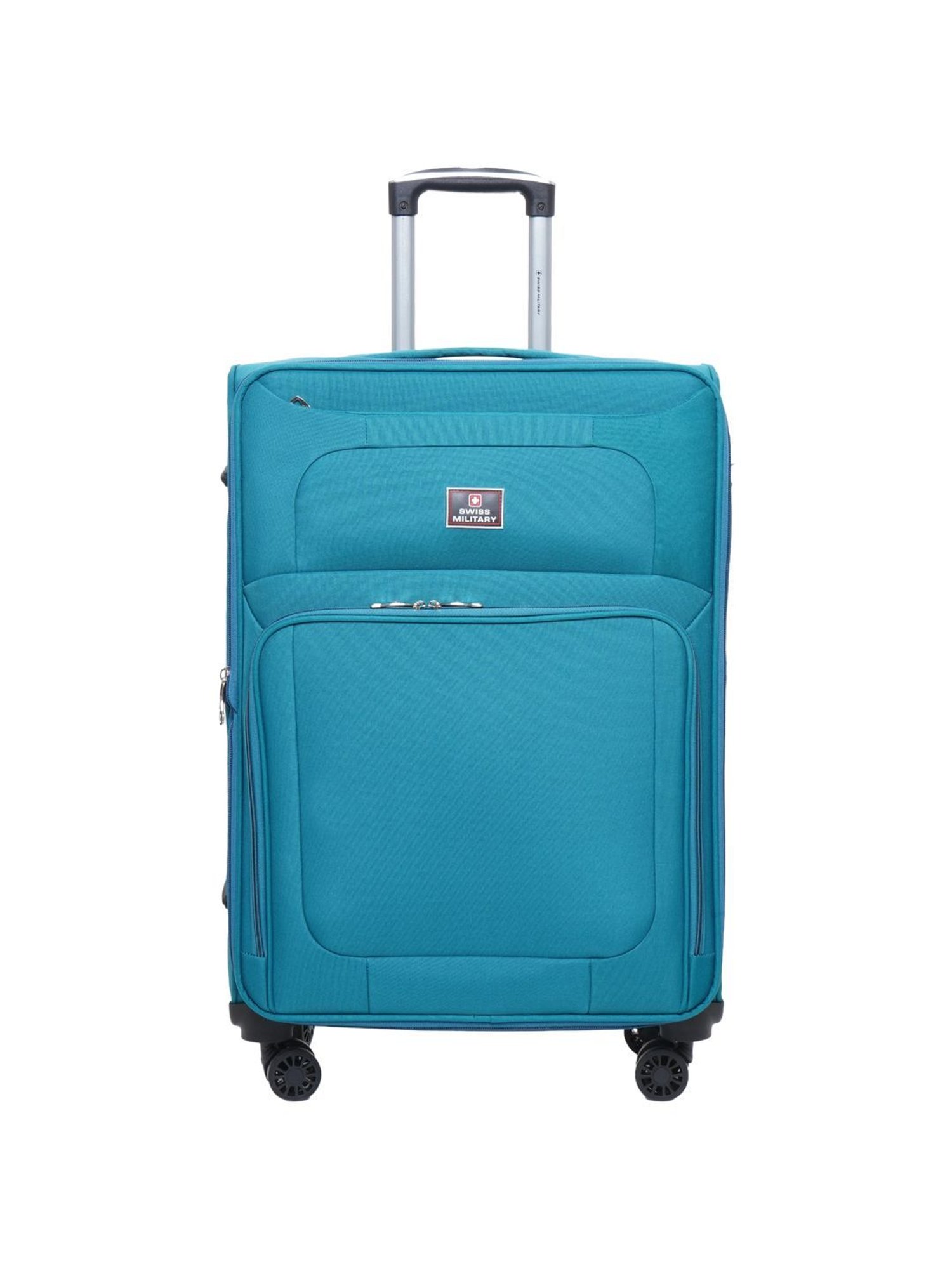 Swiss Military Teal 8 Wheels Medium Check-in Luggage