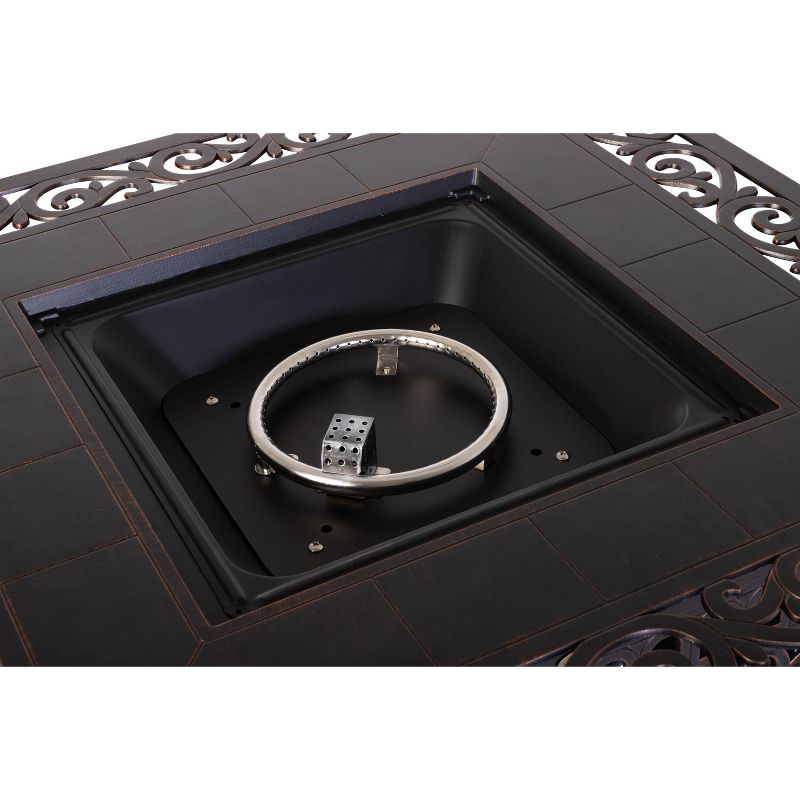 Sedona Square Cast Aluminum Fire Pit - Fire Sense
