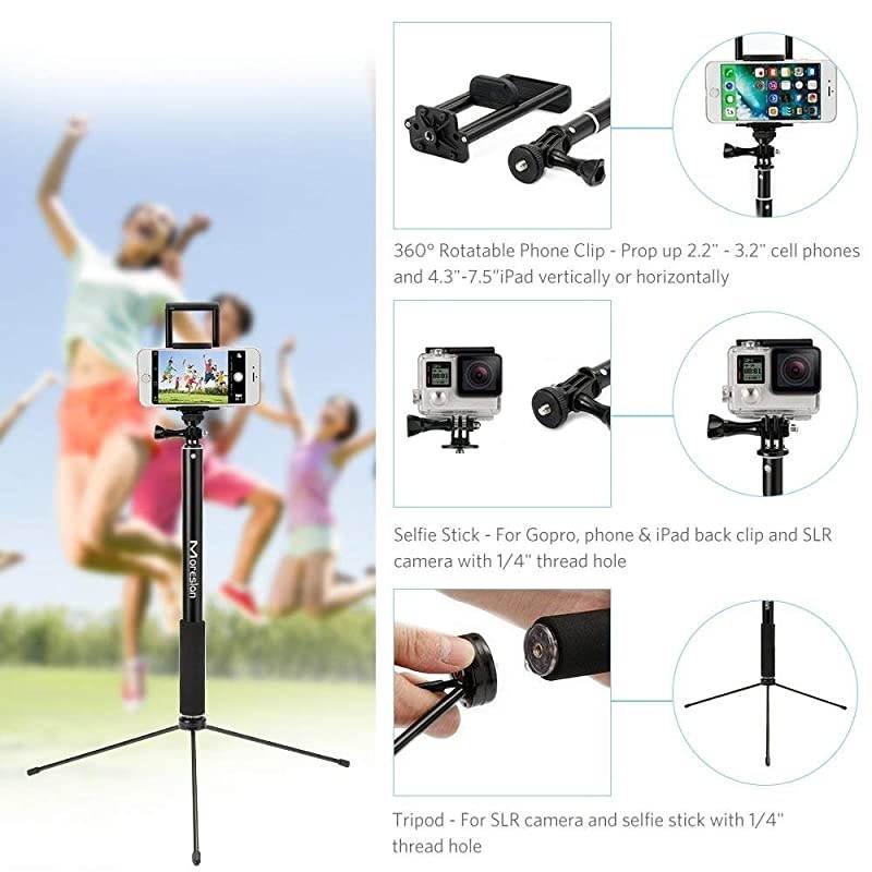 61 Selfie Stick Tripod  Bluetooth Selfie Stick with Tripod Stand and Remote Phone Tripod Extendable Compatible iPhone 11 pro Xs Max Xr X 8 7 Plus Android Samsung Phone Vlogging Live Stream