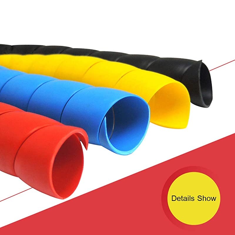 Dog and Cat Cord Protector 328ft Wire Protector Sleeve Covers for Cord Protects Your Pets from Chewing Through Insulated Cables 5 PCSPack 328ft in Total 10mm Width by