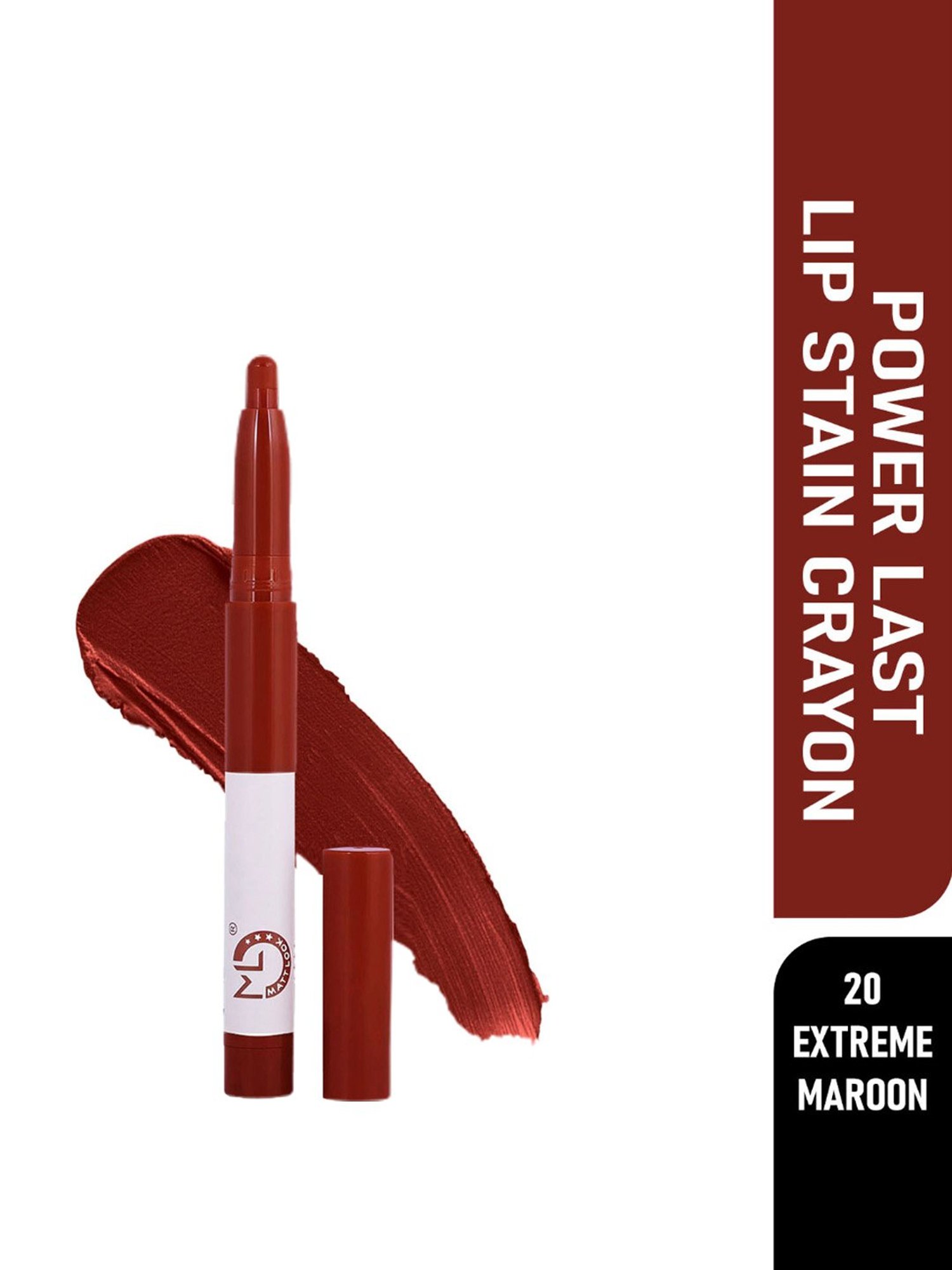 Lenphor Matte Show-Off Lip Crayon Cupid Red - 2.8 gm