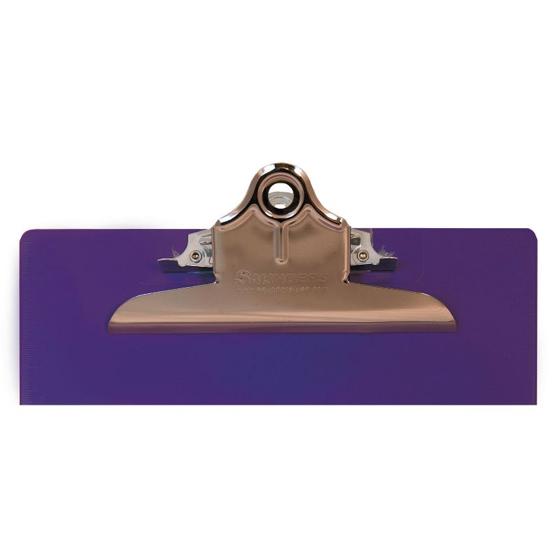 Saunders Recycled Plastic Clipboards 1" Clip Cap 8 1/2 x 12 Sheets Purple 21606