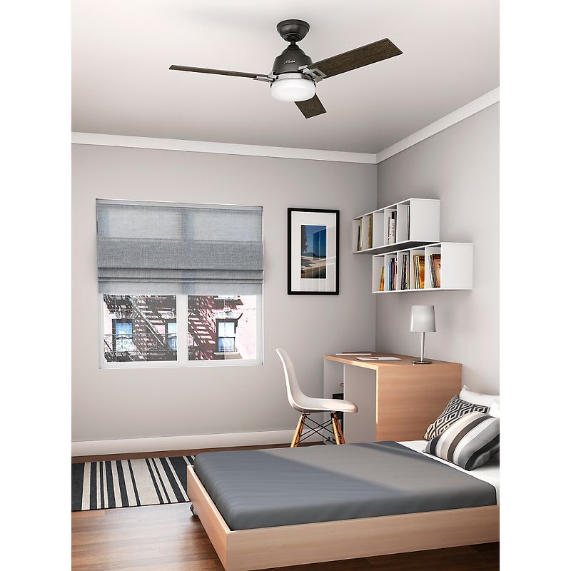 48" Leoni Ceiling Fan with Remote Bronze (Includes Light Bulb) - Hunter