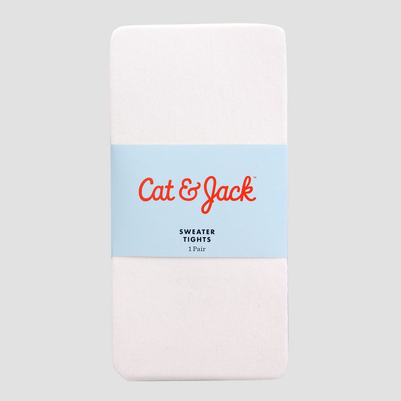 Girls' Tights - Cat & Jack™ Cream 4-6X