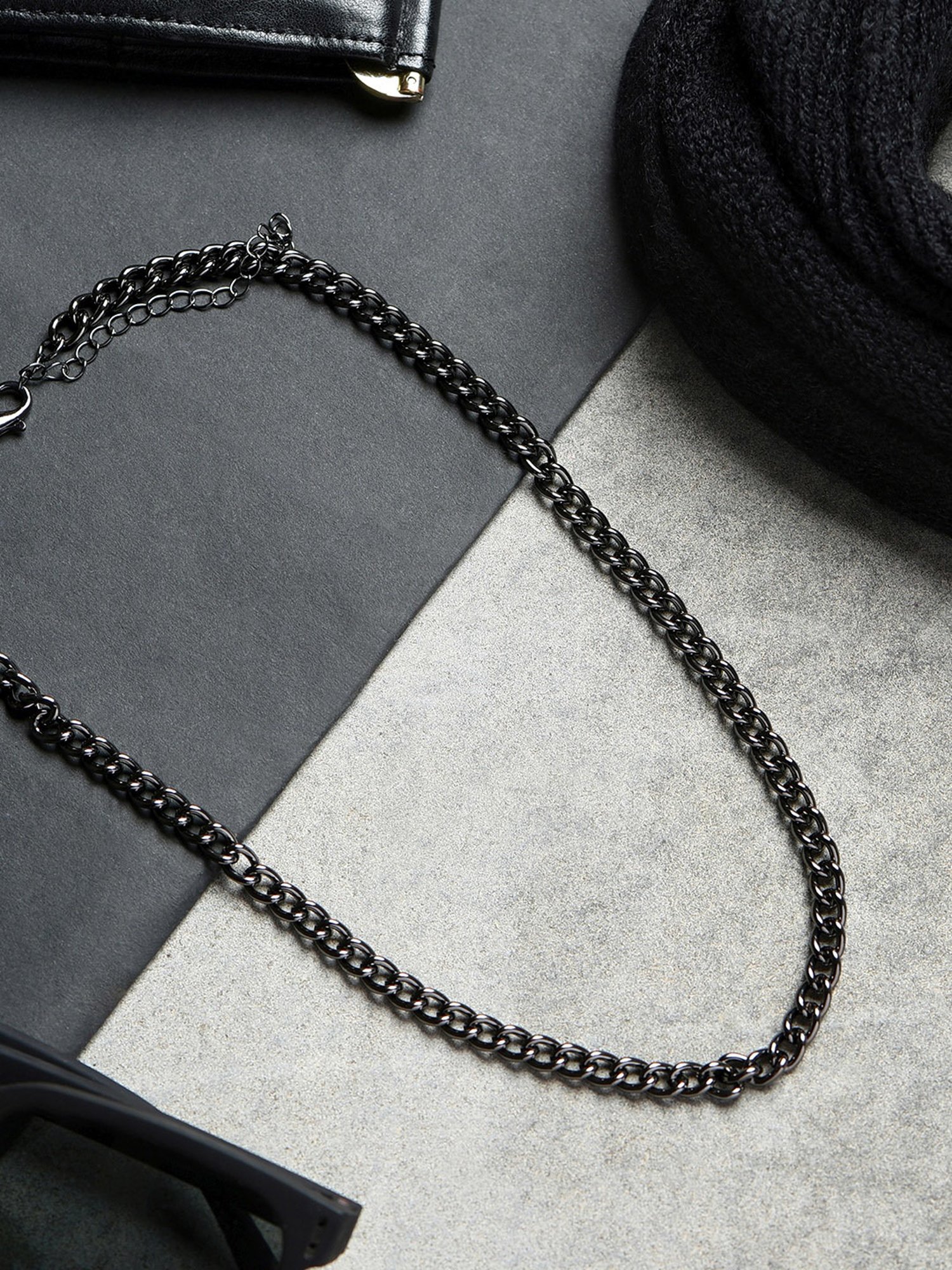 The Bro Code Attractive Fusion Grey Necklace for Men