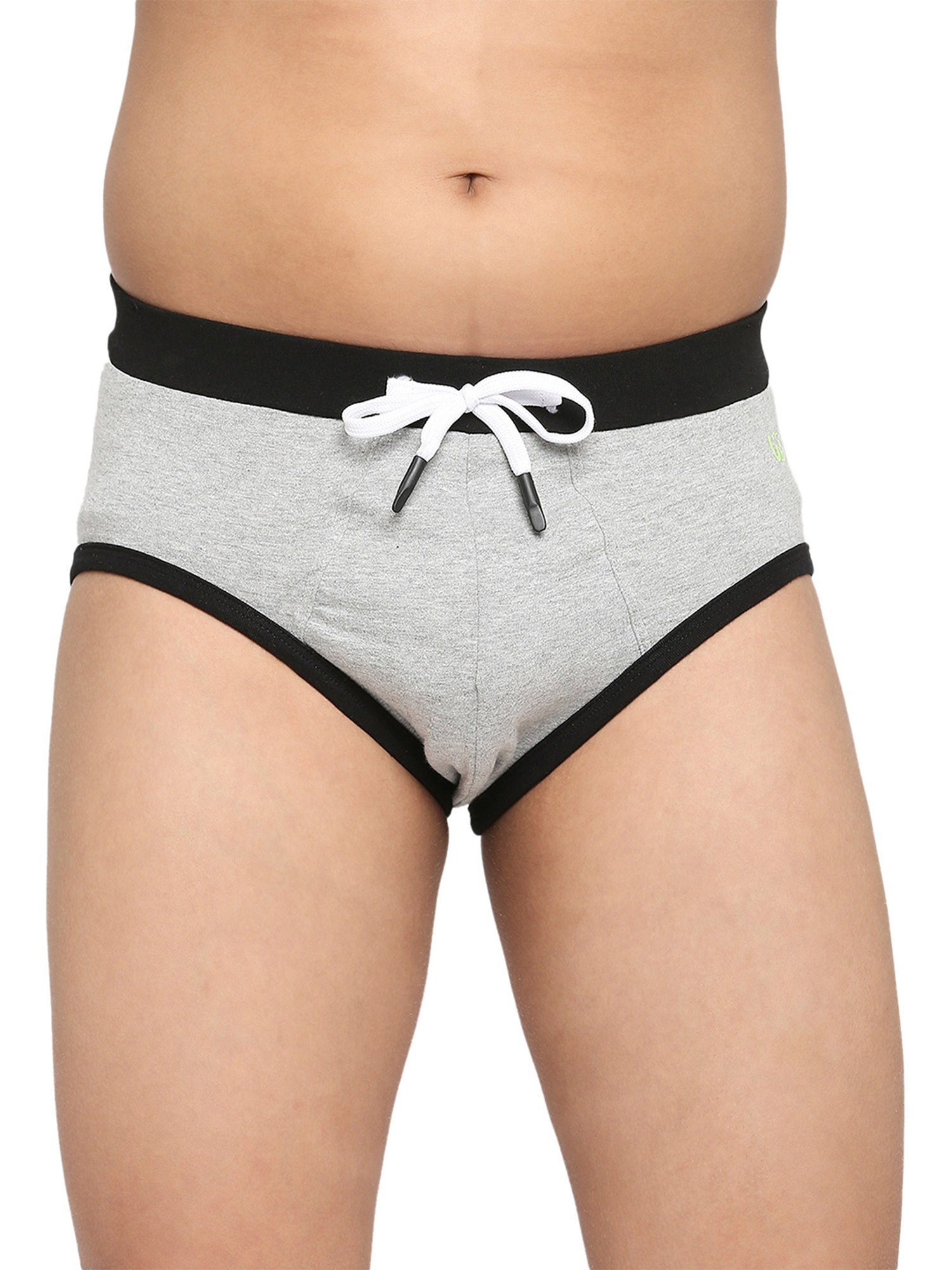 HOP Kids by Westside Yellow Printed Cotton Briefs - Pack of 5