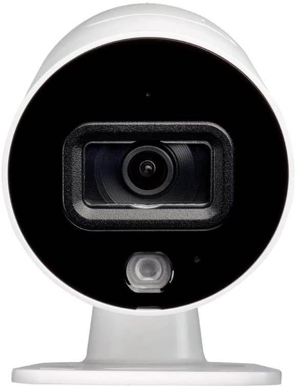 Lorex W282CAD Indoor/Outdoor 1080p Wi-Fi Bullet Camera with Smart Deterrence and Color Night Vision, 129 Field of View, Audio, 32GB microSD Card Included, Compatible with Lorex Home Center (White)