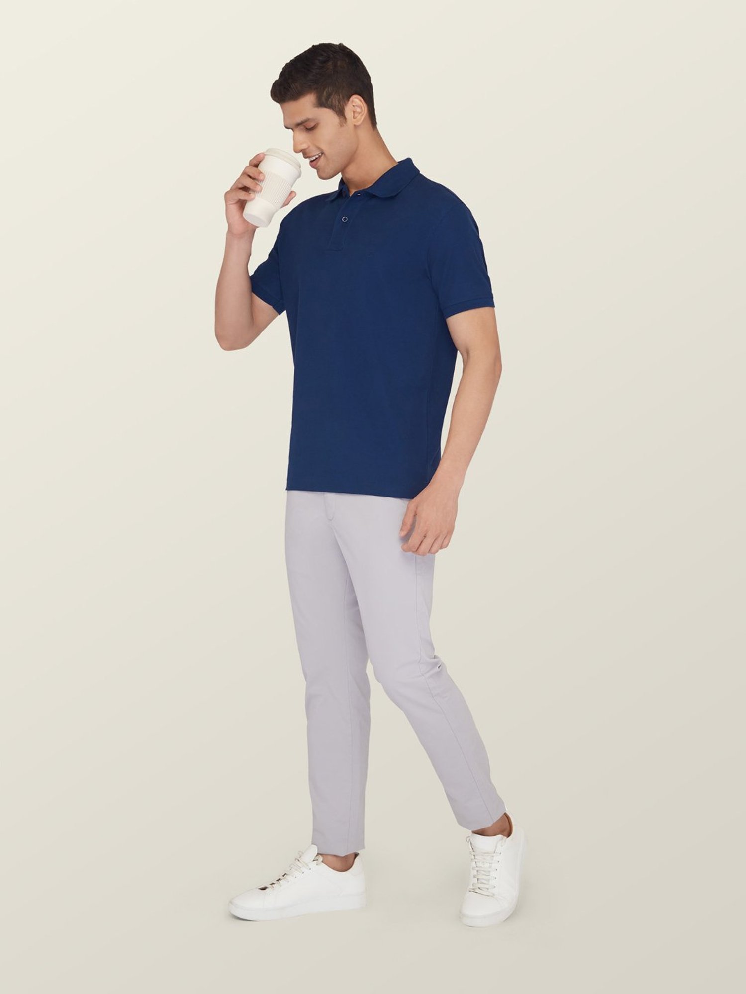 XYXX Navy Polo T-Shirt