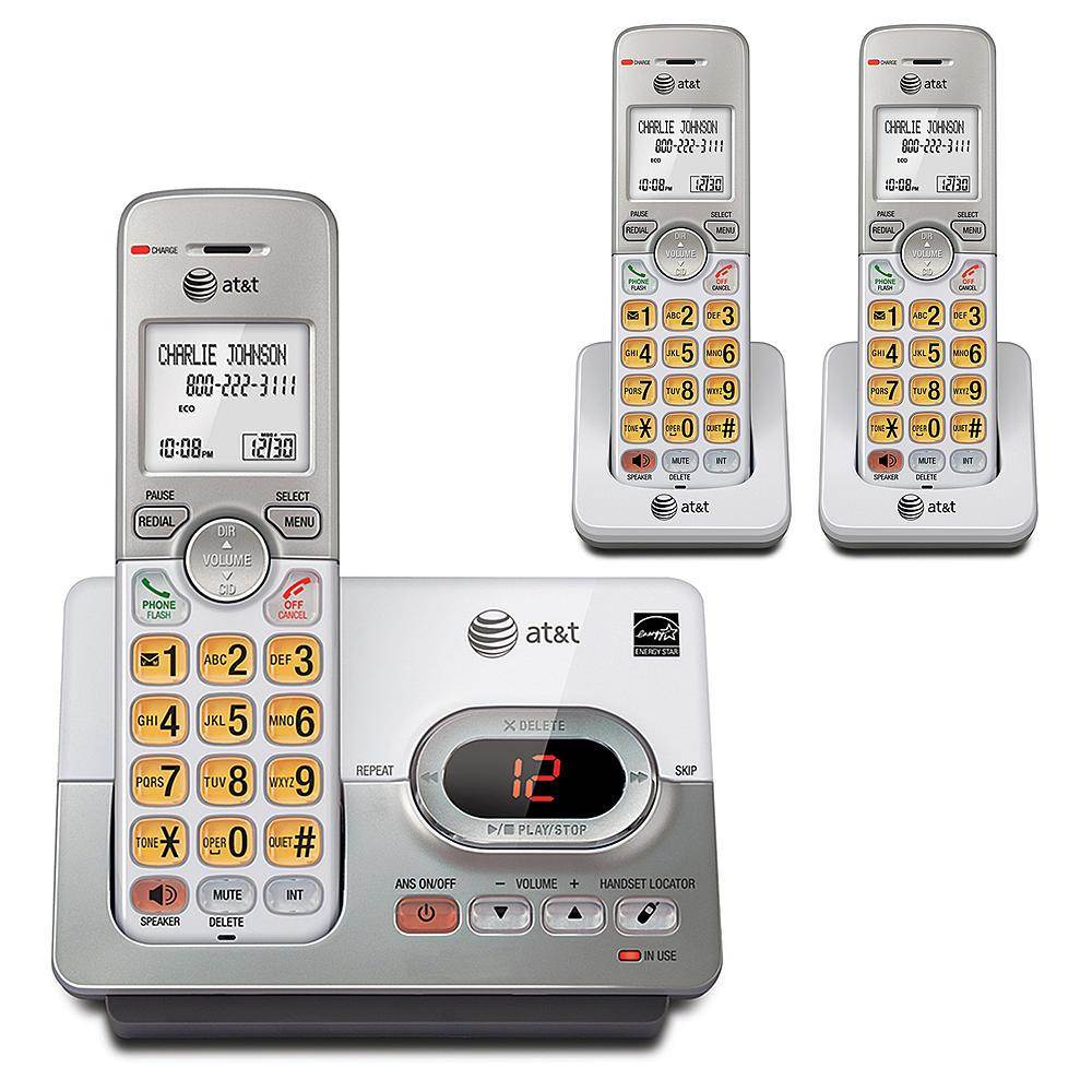ATT EL52303 3 Handset Cordless Phone with Digital Answering System - DECT 6.0