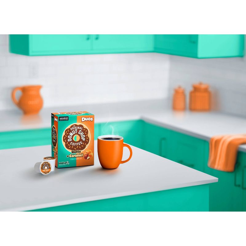 The Original Donut Shop Duos Nutty + Caramel Keurig Single-Serve K-Cup Pods, Medium Roast Coffee - 24ct