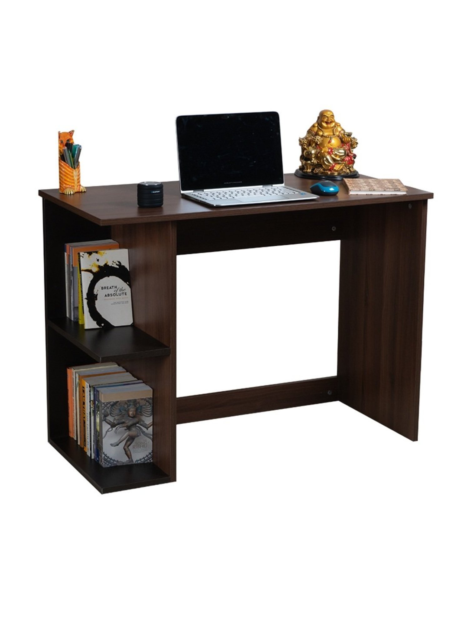 Delite Kom Valor Acacia Dark Beige Engineered Wood Free Standing Study Table