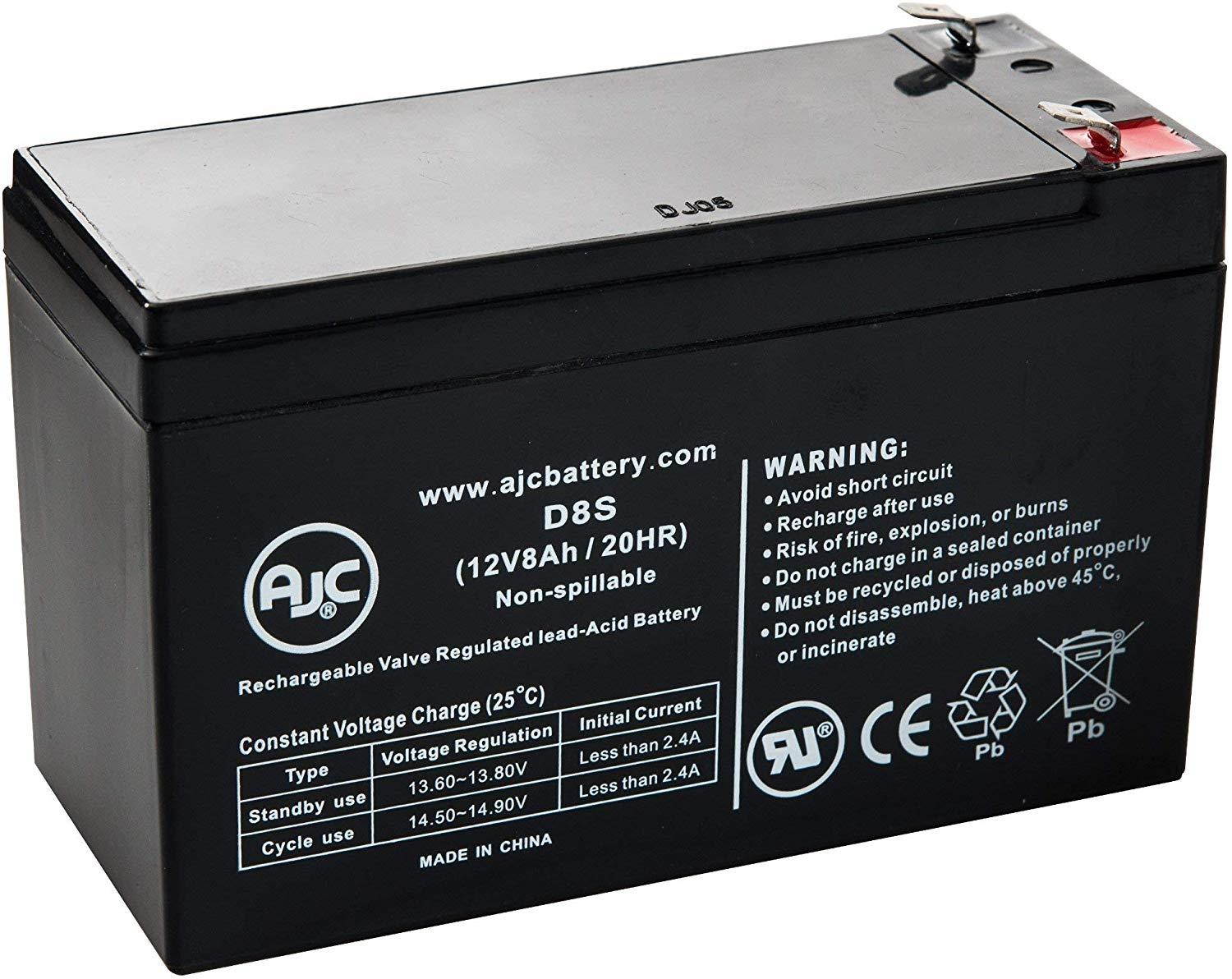 APC Back-UPS ES 550 12V 8Ah UPS Battery - This is an AJC Brand Replacement