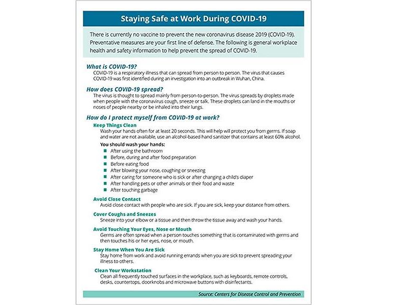 ComplyRight COVID-19-Prevention and Stress Management Handout N0075PK50