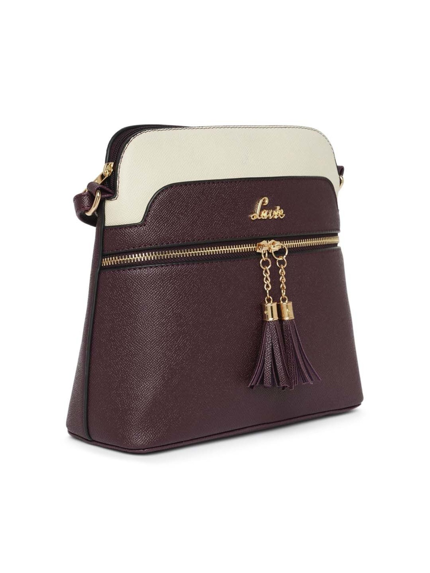 Lavie Wine Solid Sling Handbag